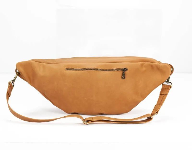 Paris fanny pack - Peru brown handwoven leather