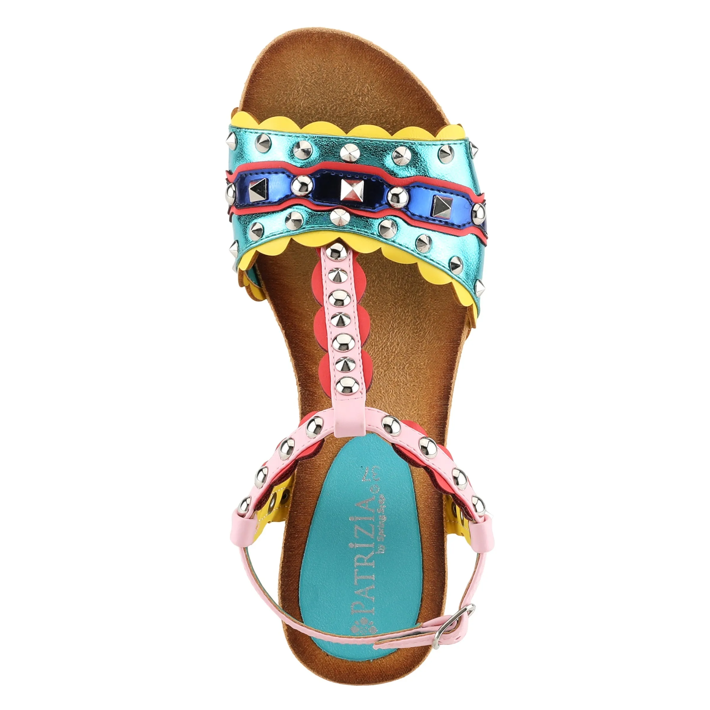 PATRIZIA WILDHONEY T-STRAP SANDALS