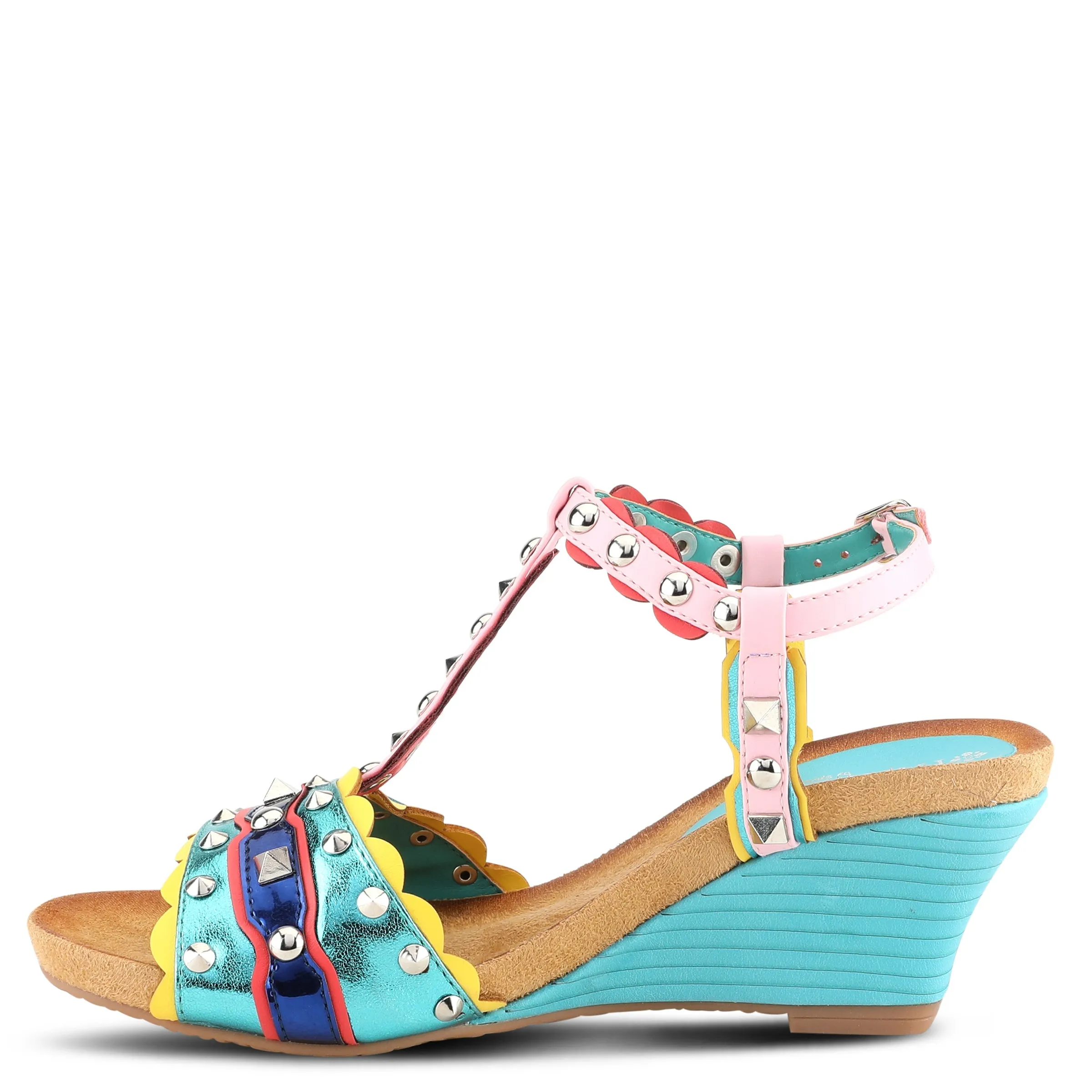 PATRIZIA WILDHONEY T-STRAP SANDALS