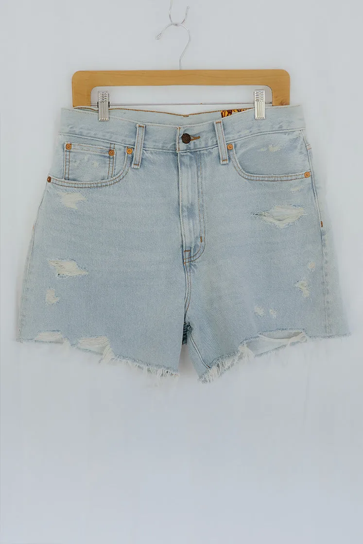 Peace Pocket Denim Short - #7