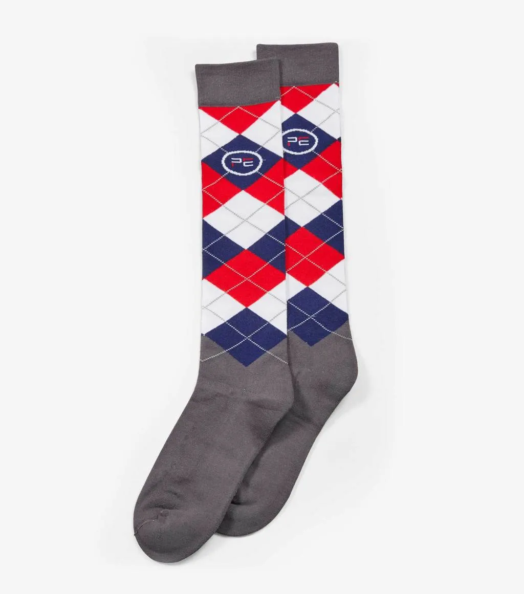 PEI Adult All-Season Socks Classic Check (2 pairs)