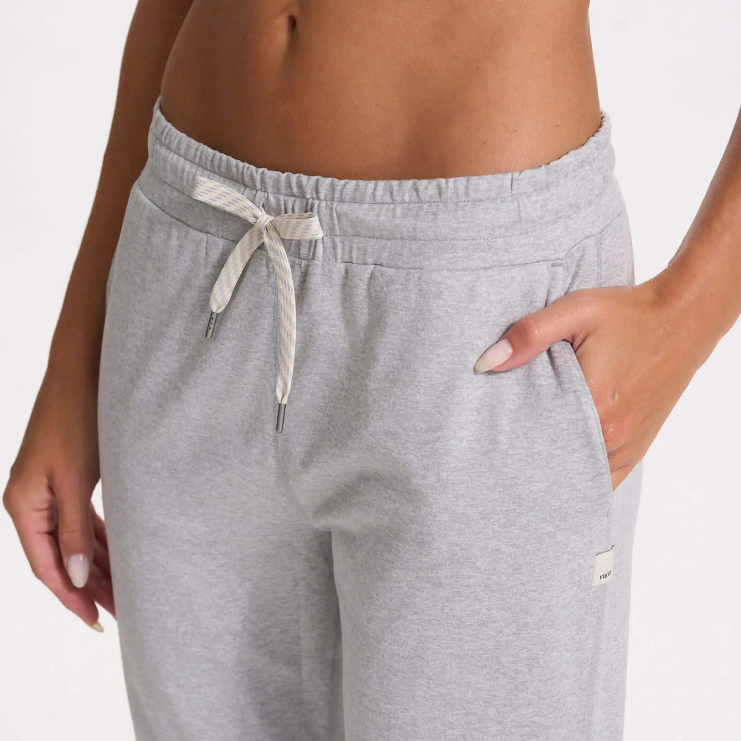 Performance Jogger: Pale Grey Heather (LONG)