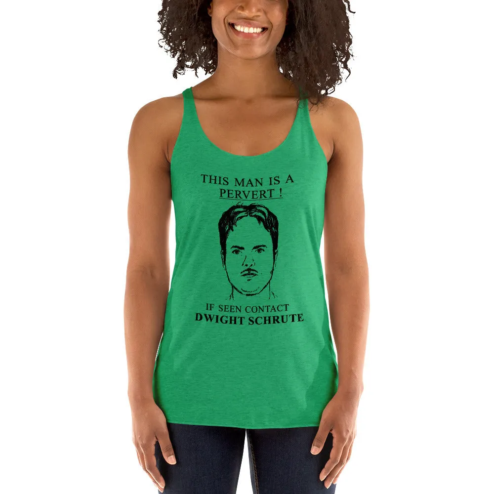 Pervert Dwight Women's Racerback Tank