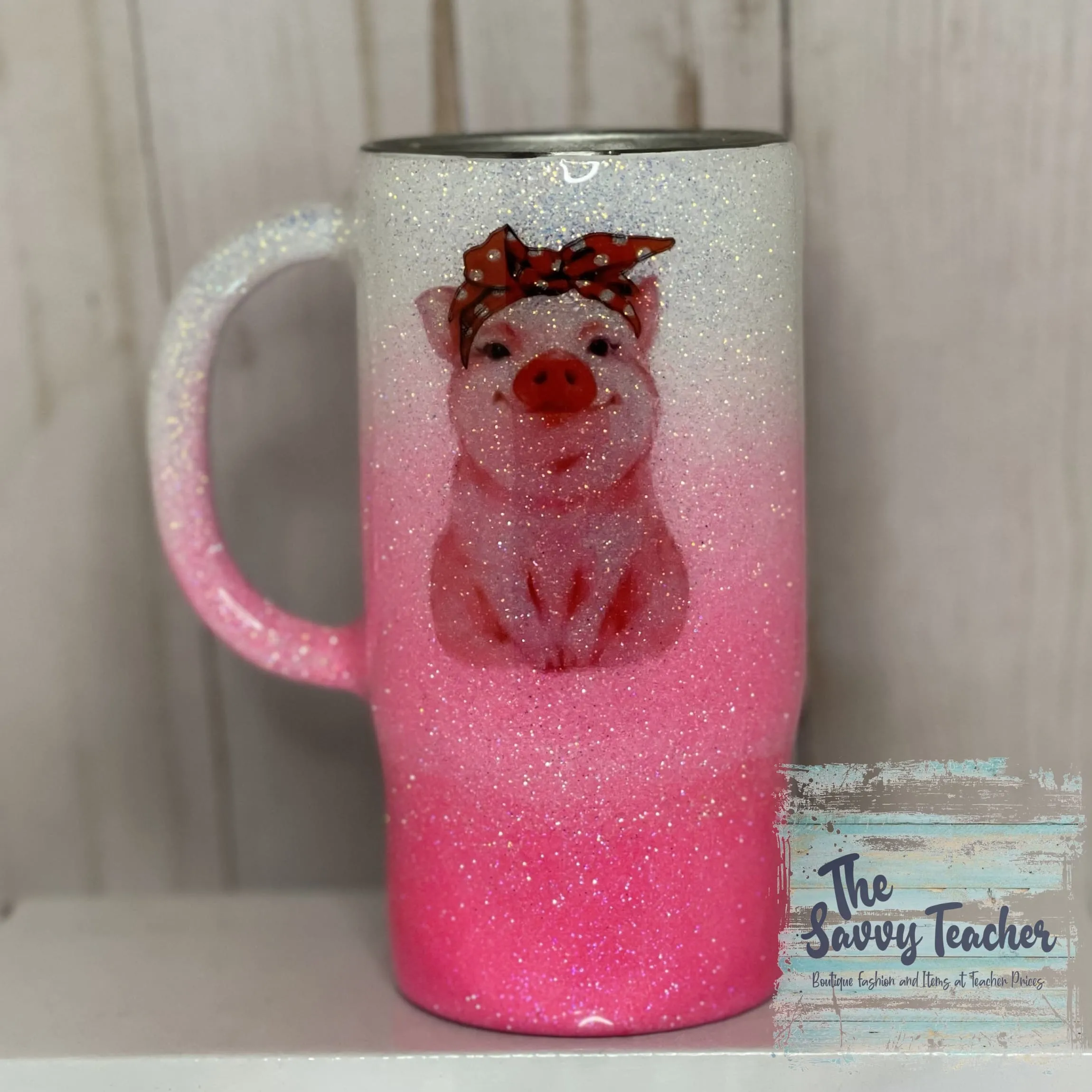 Piggy Mug with Handle