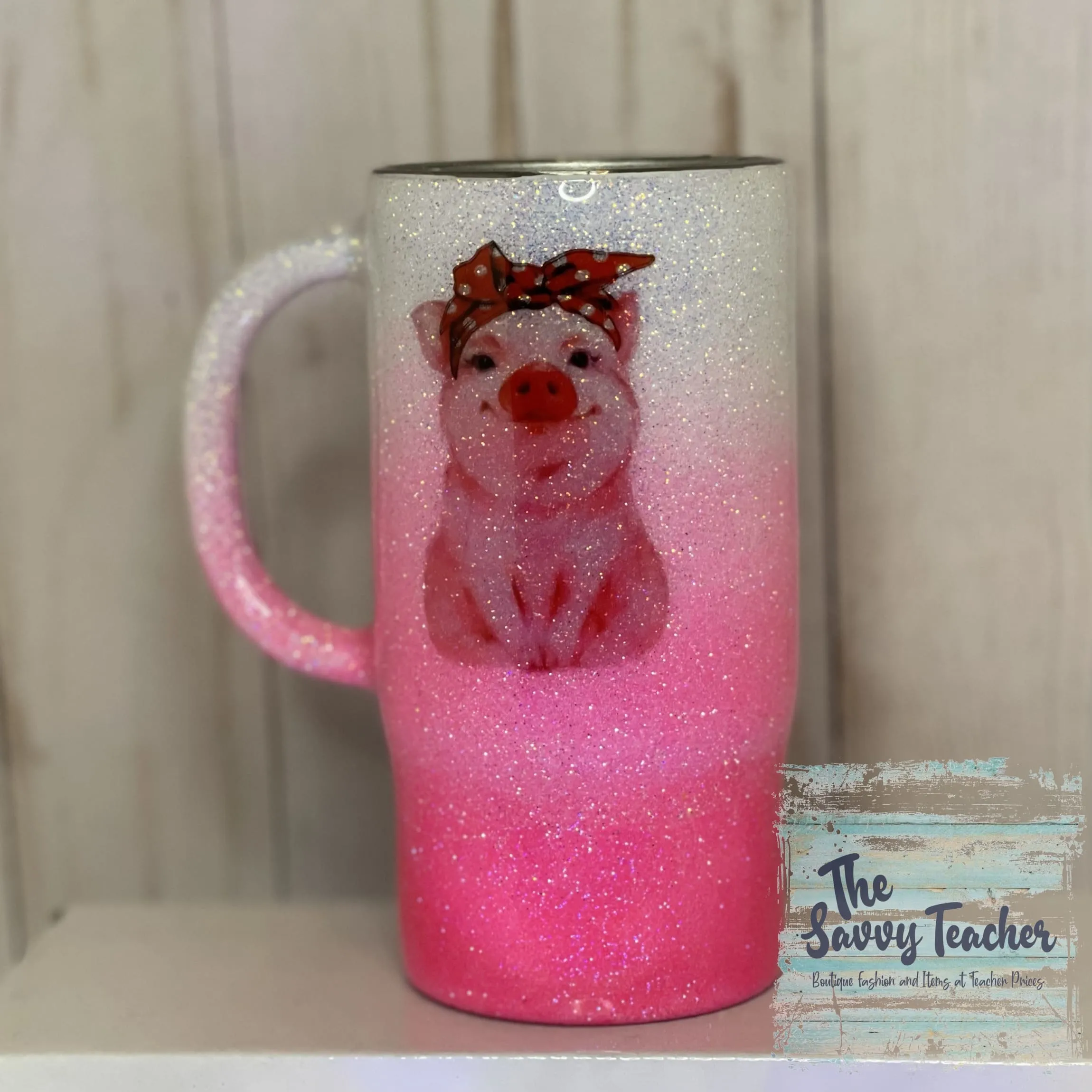 Piggy Mug with Handle