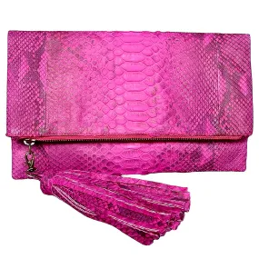 Pink Tassel Clutch Bag