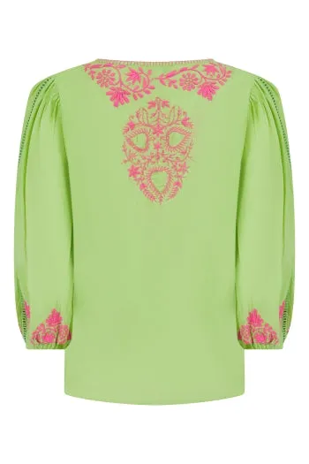 PR camilla lime-neon pink top