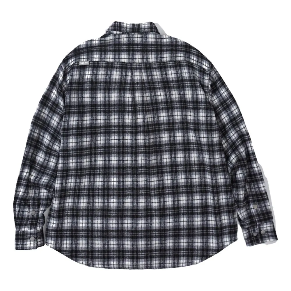 PUBLISH CHECK SHIRT-BLACK