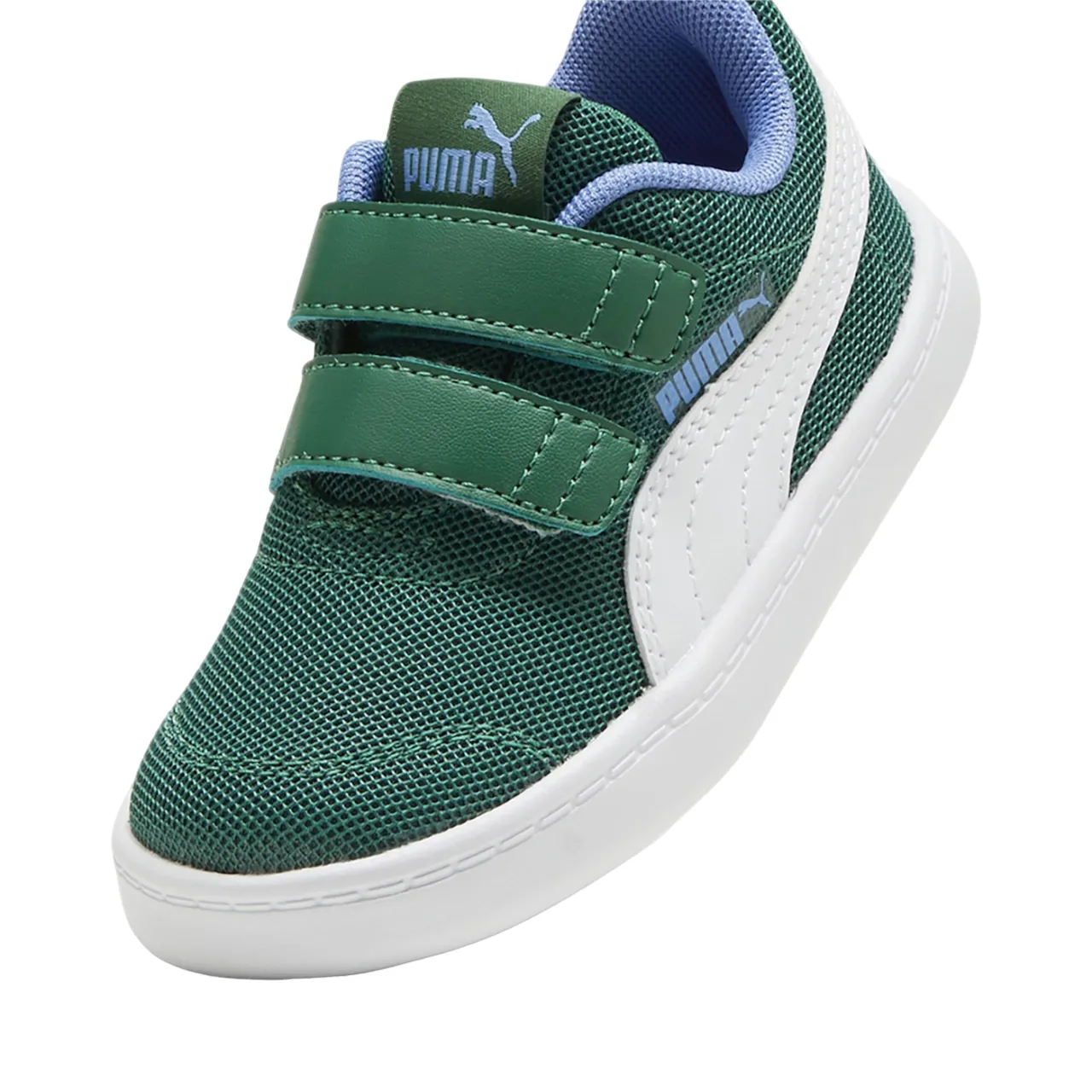 Puma sneakers with strap for children Courtflex v2 Mesh V 371759 18 screw green