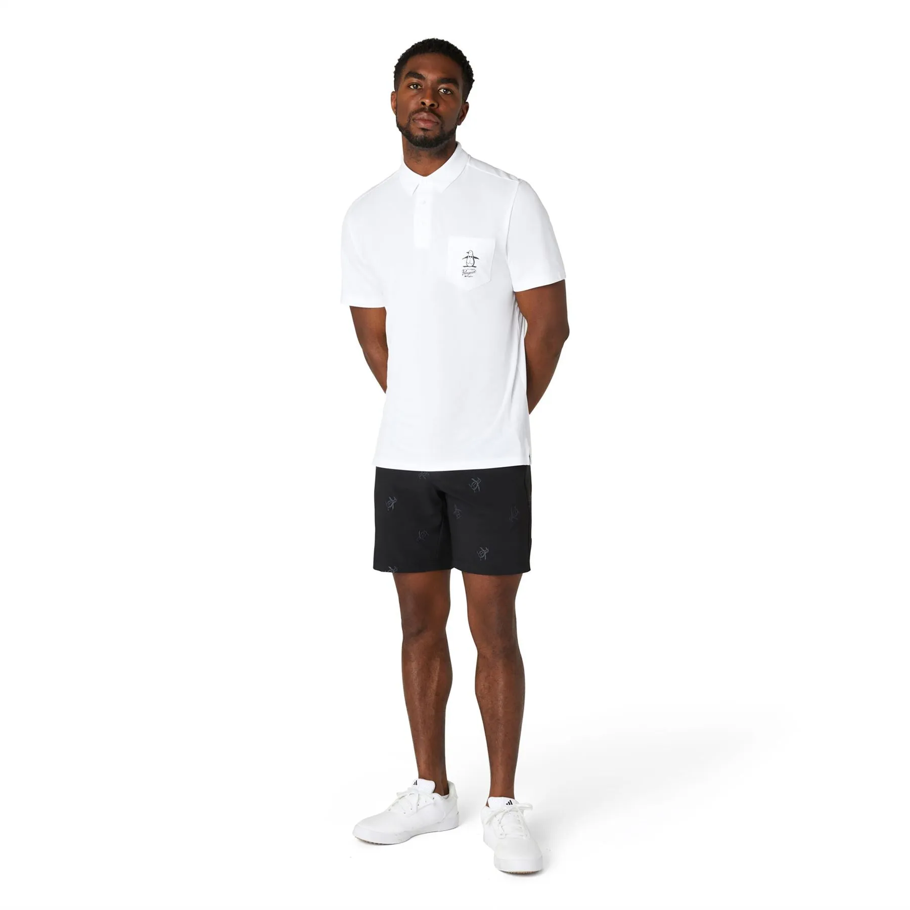 Quiet Please Graphic Oxford Polo Bright White - SS24