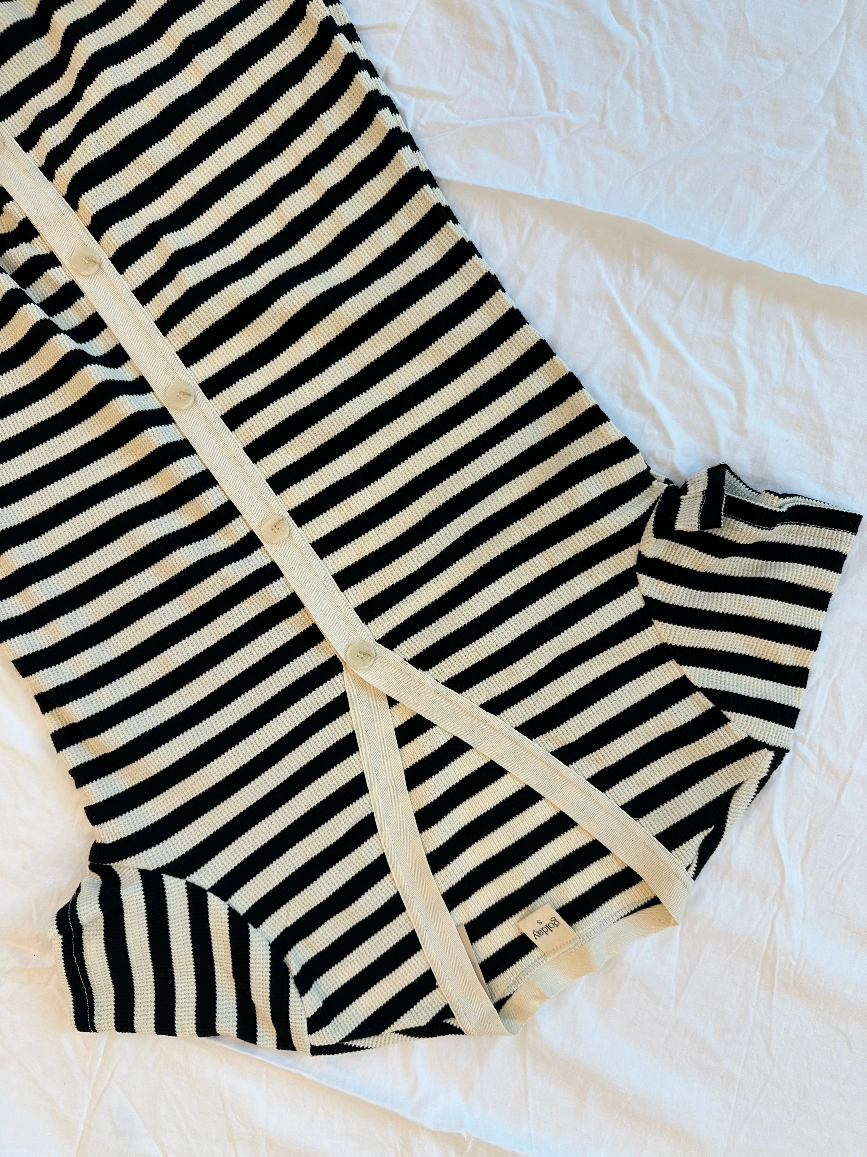 Ready Dress - Black & Ivory Stripe