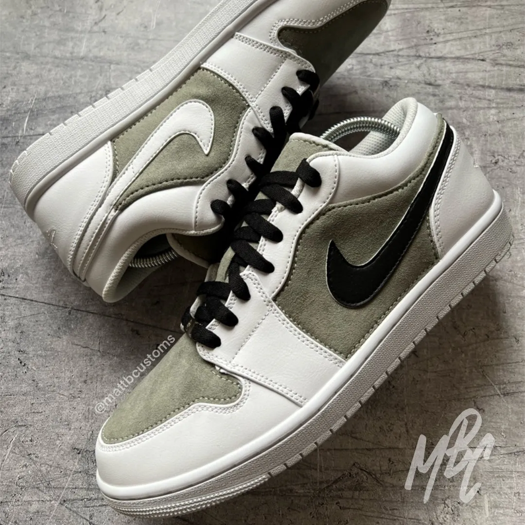 Sage Green Suede - Jordan 1 Low | UK 10