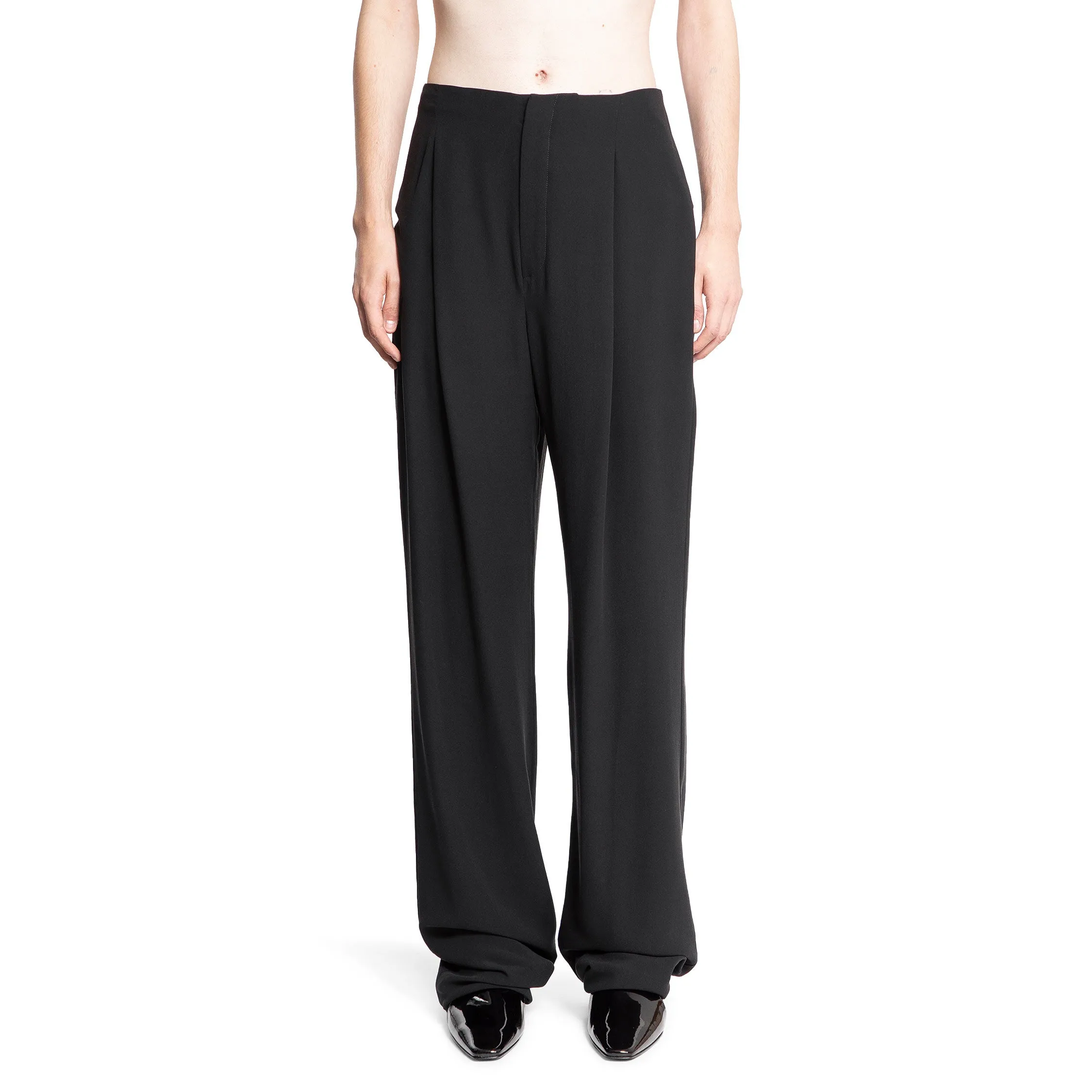 SAINT LAURENT MAN BLACK TROUSERS