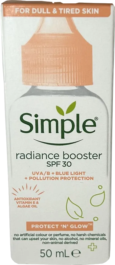 Simple Protect 'n' Glow Radiance Booster Spf 30 50ml