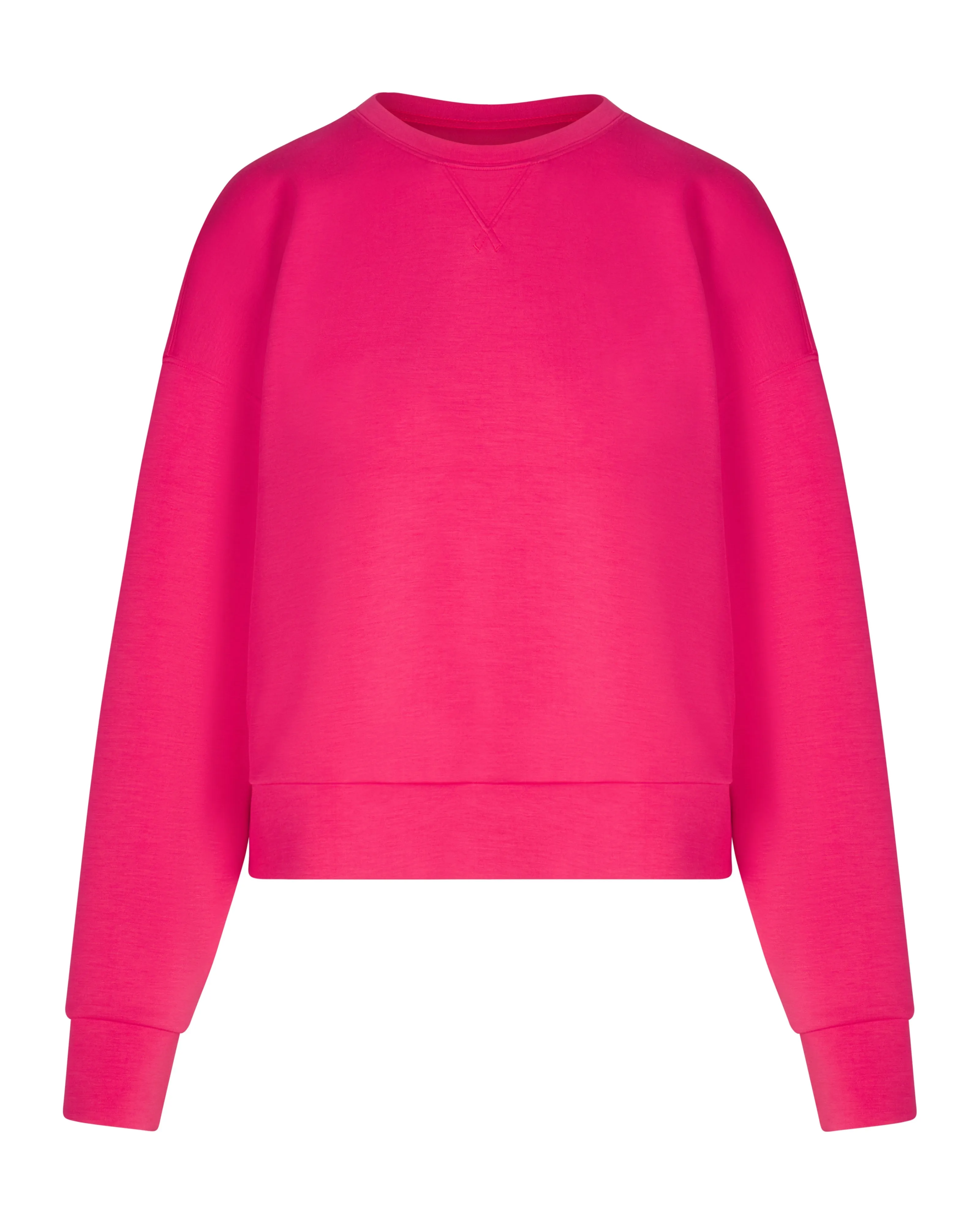 SPANX: Airessentials Long Sleeve Crew - CERISE PINK