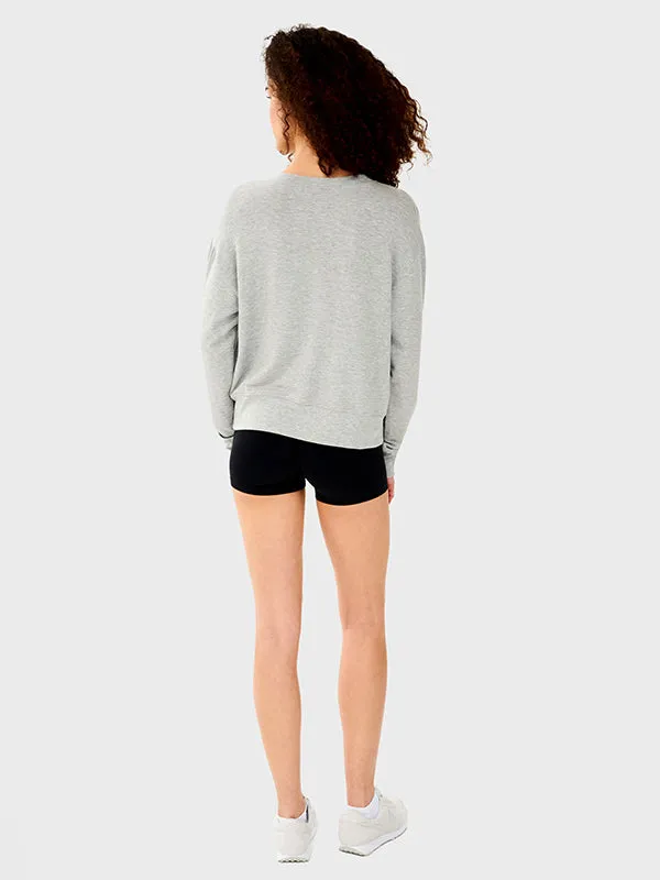 SPLITS59 HEATHER GREY SONJA FLEECE SWEATSHIRT