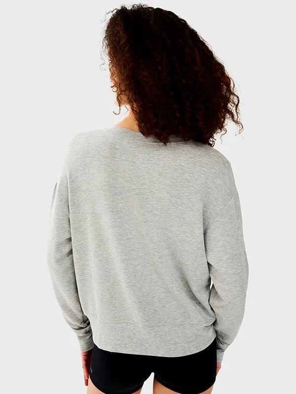 SPLITS59 HEATHER GREY SONJA FLEECE SWEATSHIRT