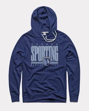 Sporting KC Block Crest Navy Hoodie