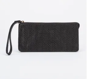 Stevie Wallet - Black Basketweave