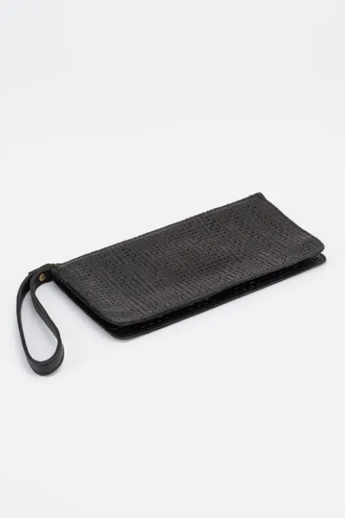 Stevie Wallet - Black Basketweave