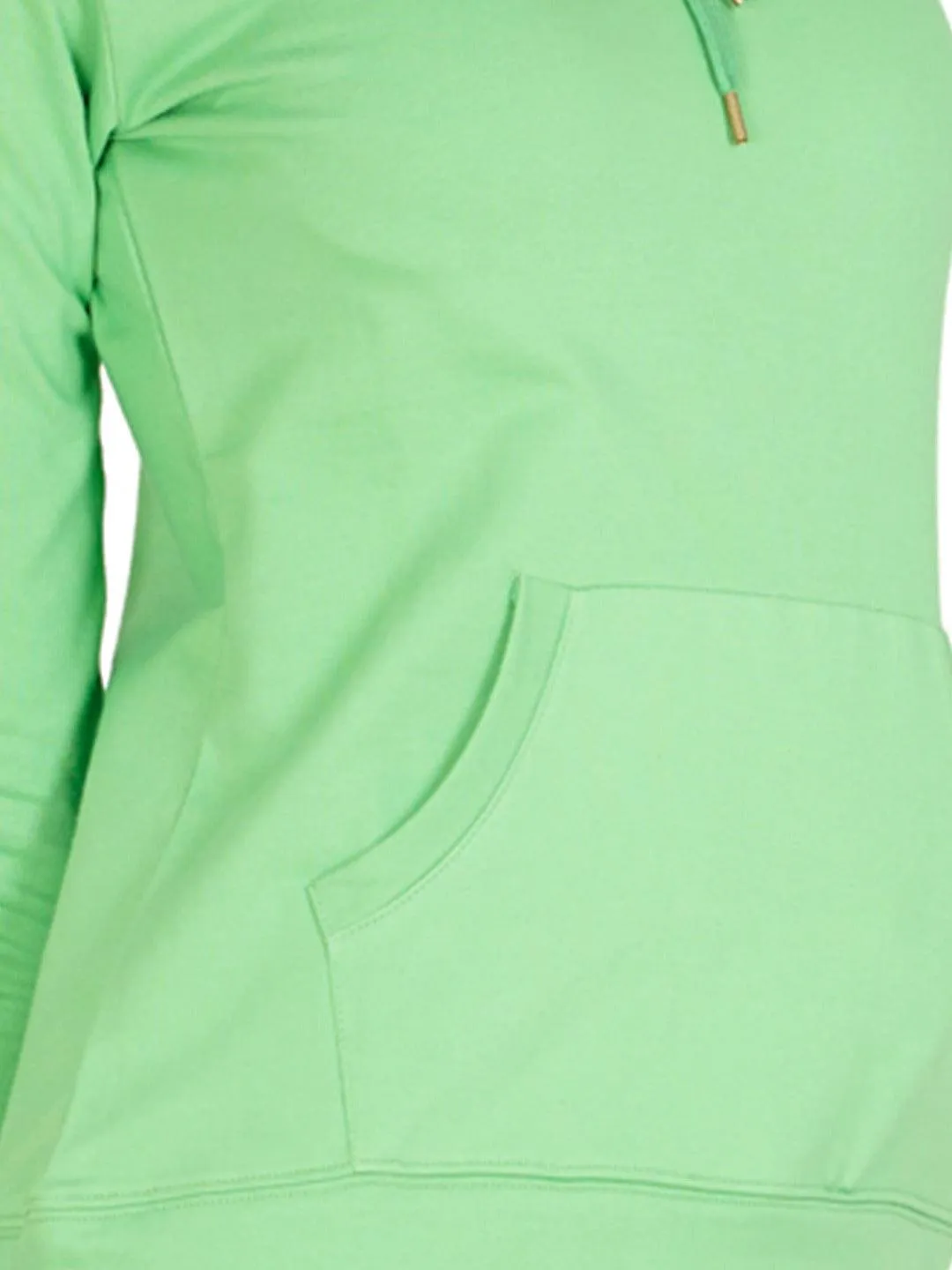 Style Quotient Women Green Round Neck Solid Fashion Tops