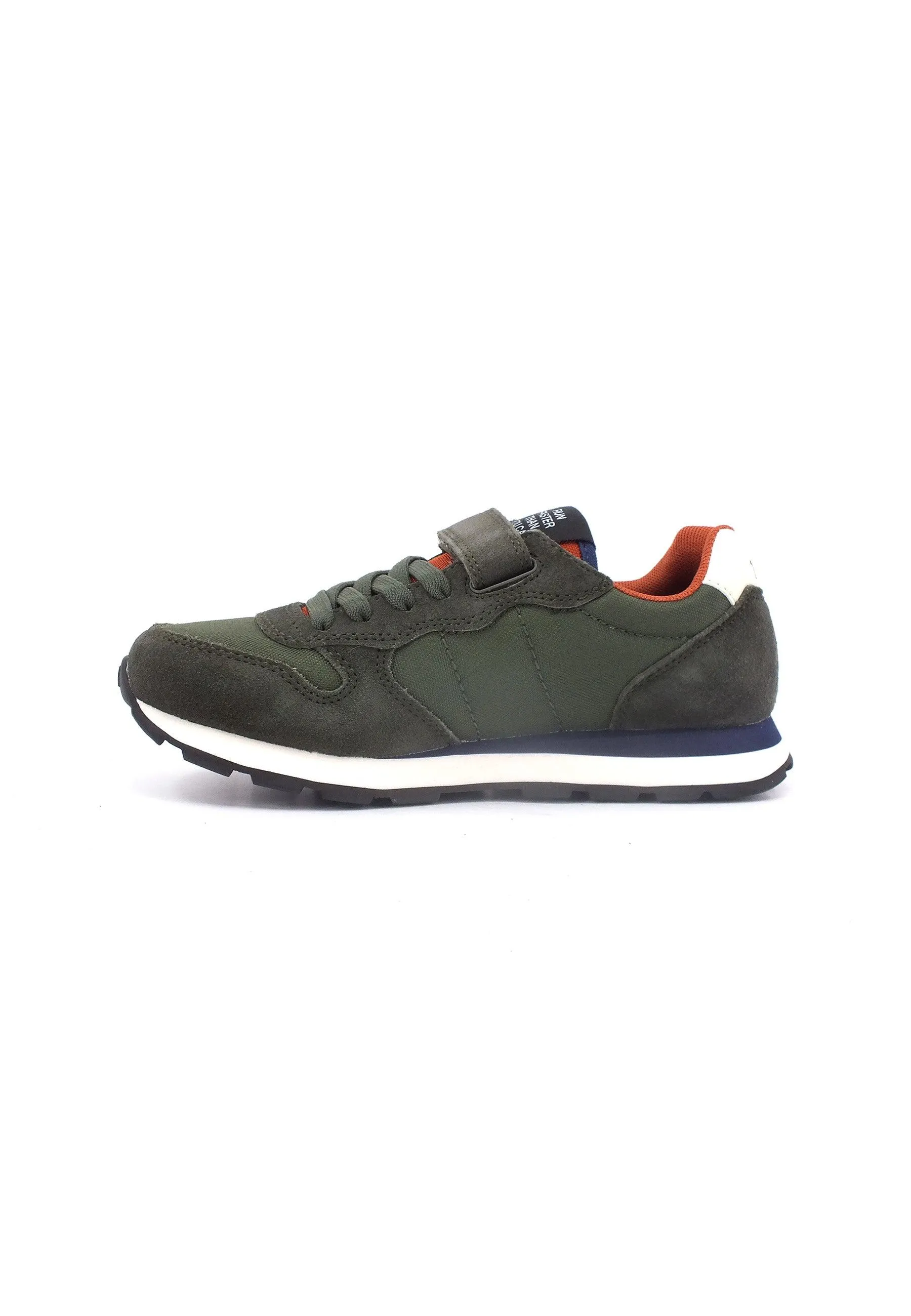 SUN68 Boy's Tom Solid Sneaker Bimbo Militare Z43301K