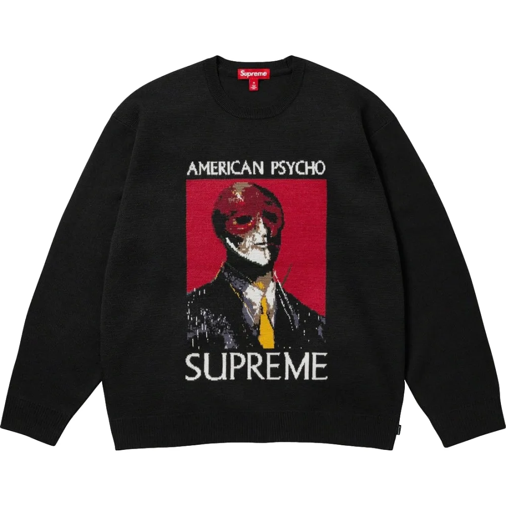 SUPREME AMERICAN PSYCHO SWEATER-BLACK