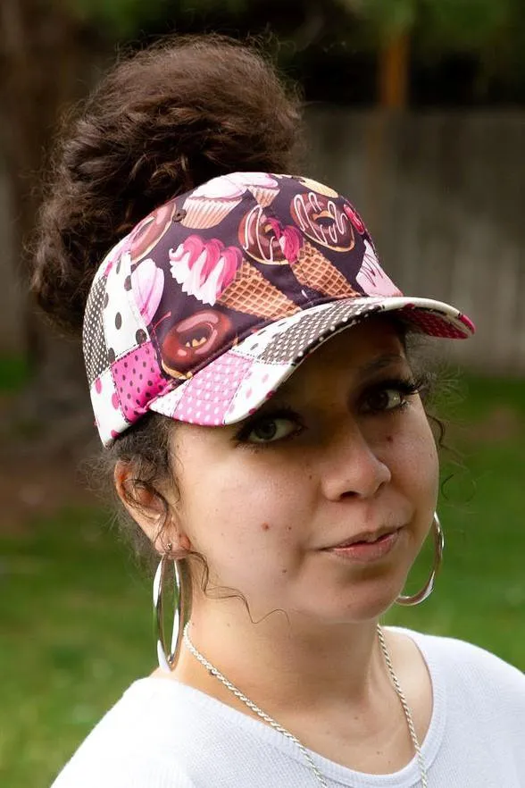 Sweet Patches Messy Bun Ponytail Hat