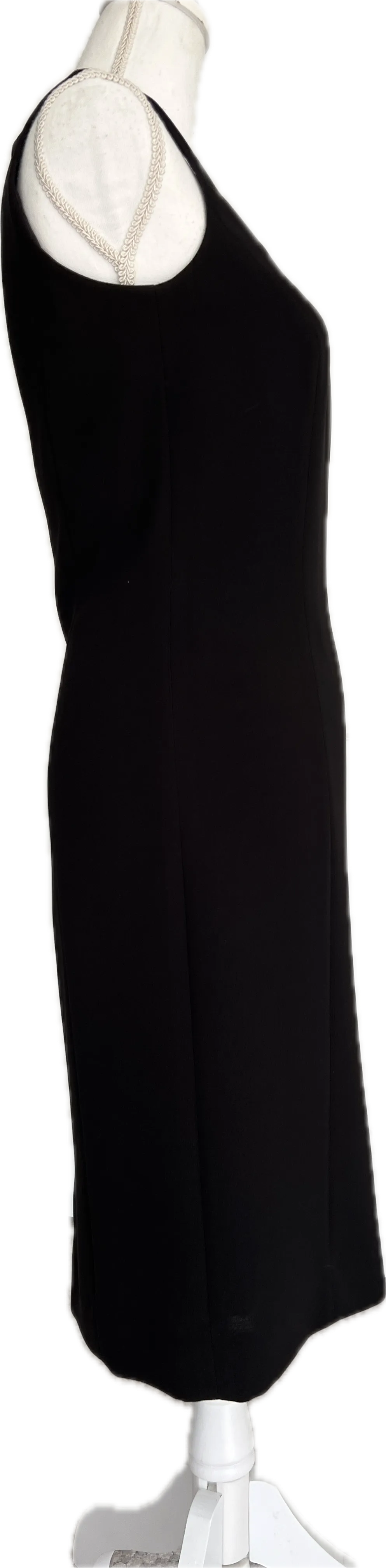 Tahari Black Sleeveless Shift Dress, 2