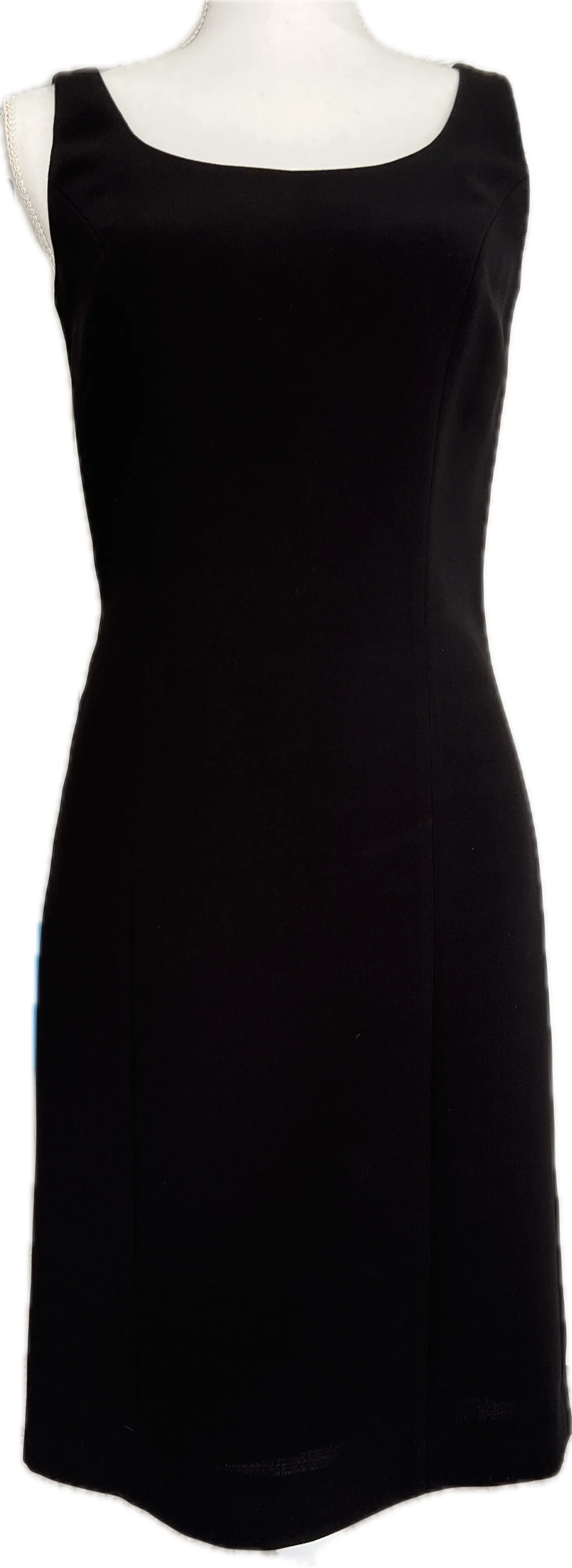 Tahari Black Sleeveless Shift Dress, 2