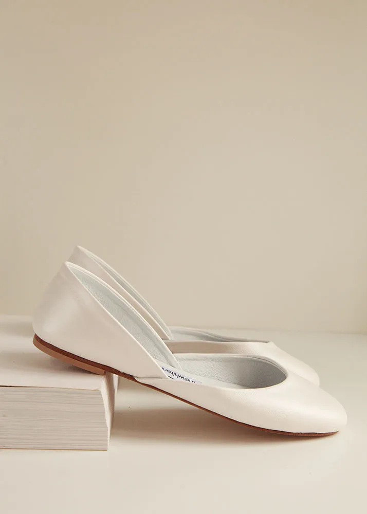 THEA BALLET FLATS – PEARL IVORY