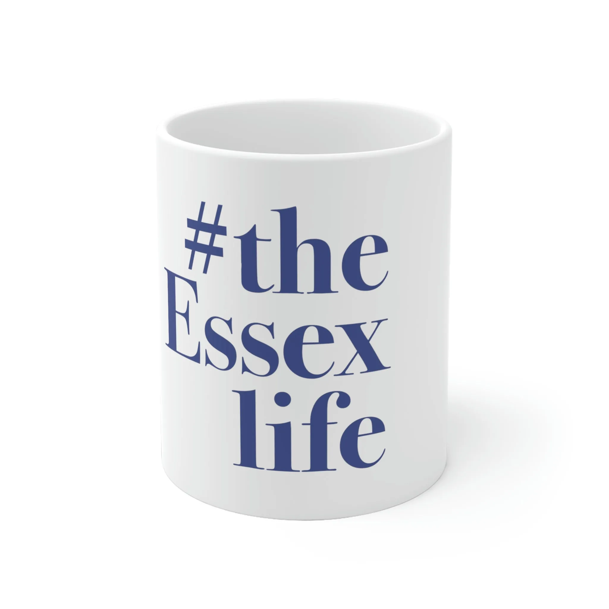 #theessexlife White Ceramic Mug