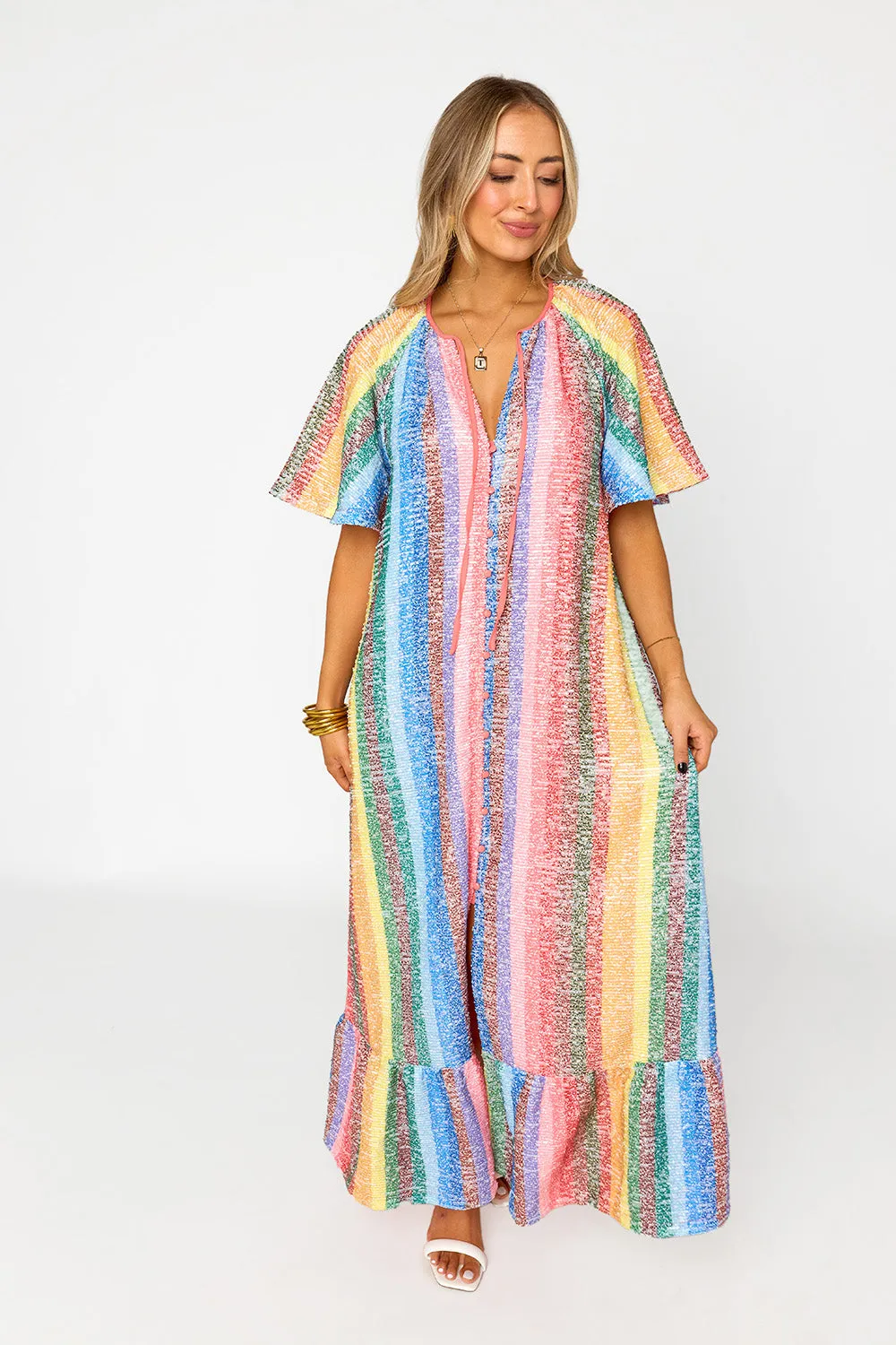 Tullah Caftan Maxi Dress - Enchanting