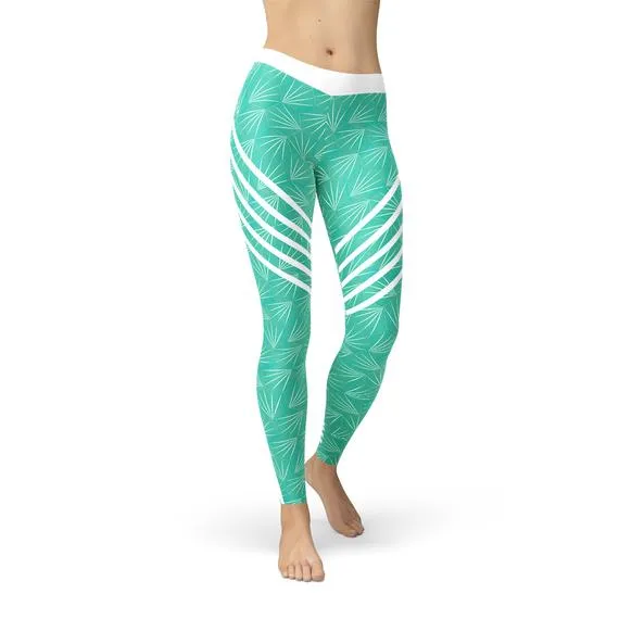 Turquoise Sports Leggings