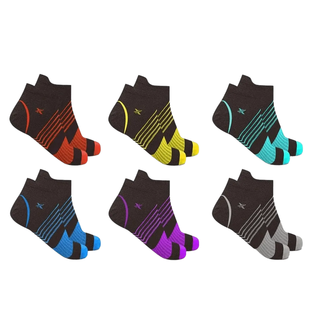 Ultra V-striped Compression Socks - Low-cut (6-Pairs)