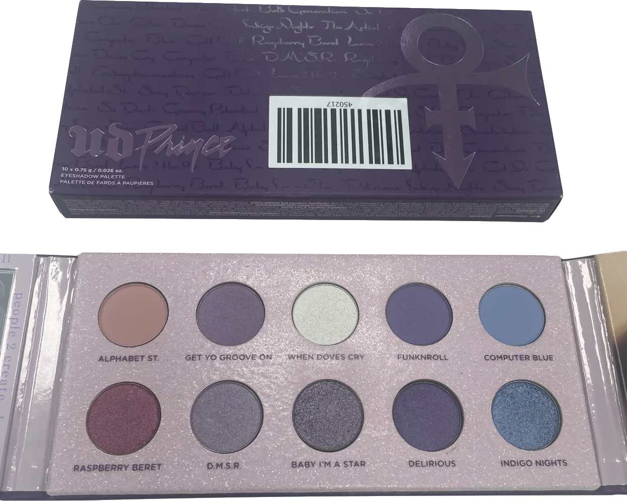 Urban Decay X Prince Let's Go Crazy Eyeshadow Palette BNIB 10 x 0.75g