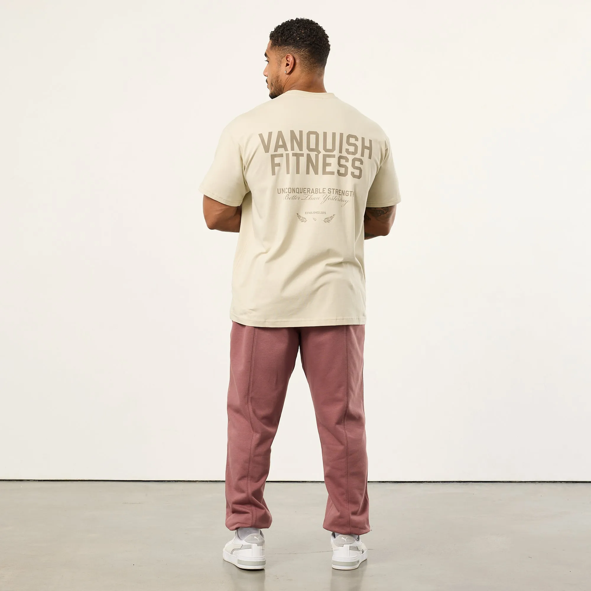 Vanquish TSP Unconquerable Strength Vintage White Oversized T Shirt