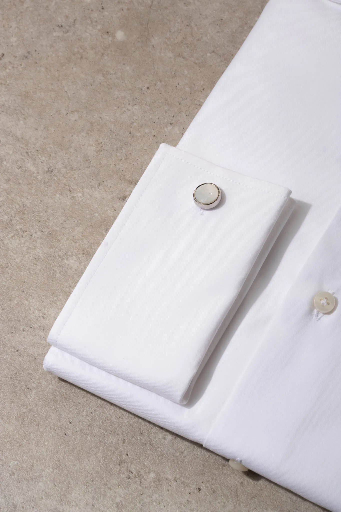 White Shirt with double cuff - Made In Italy