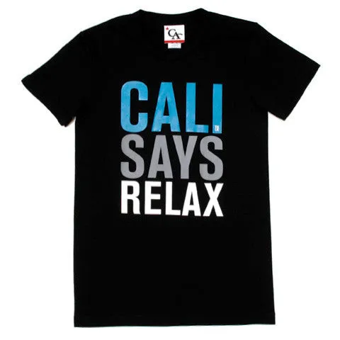 Womens Cali Relax T-Shirt Black