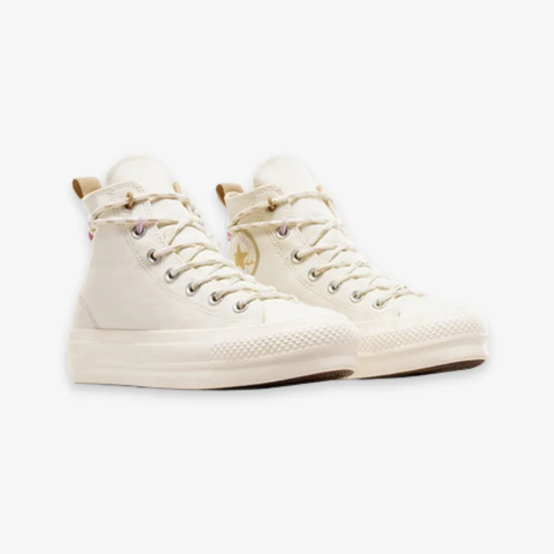 womens converse ctas lift hi (egret/utility sunflower)