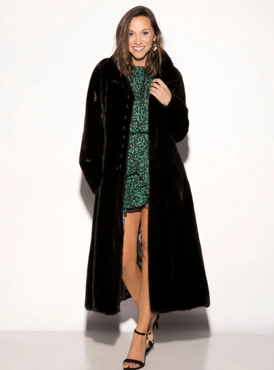 Women's Ranch SAGA Mink Fur Swing Coat