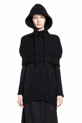 YOHJI YAMAMOTO WOMAN BLACK KNITWEAR