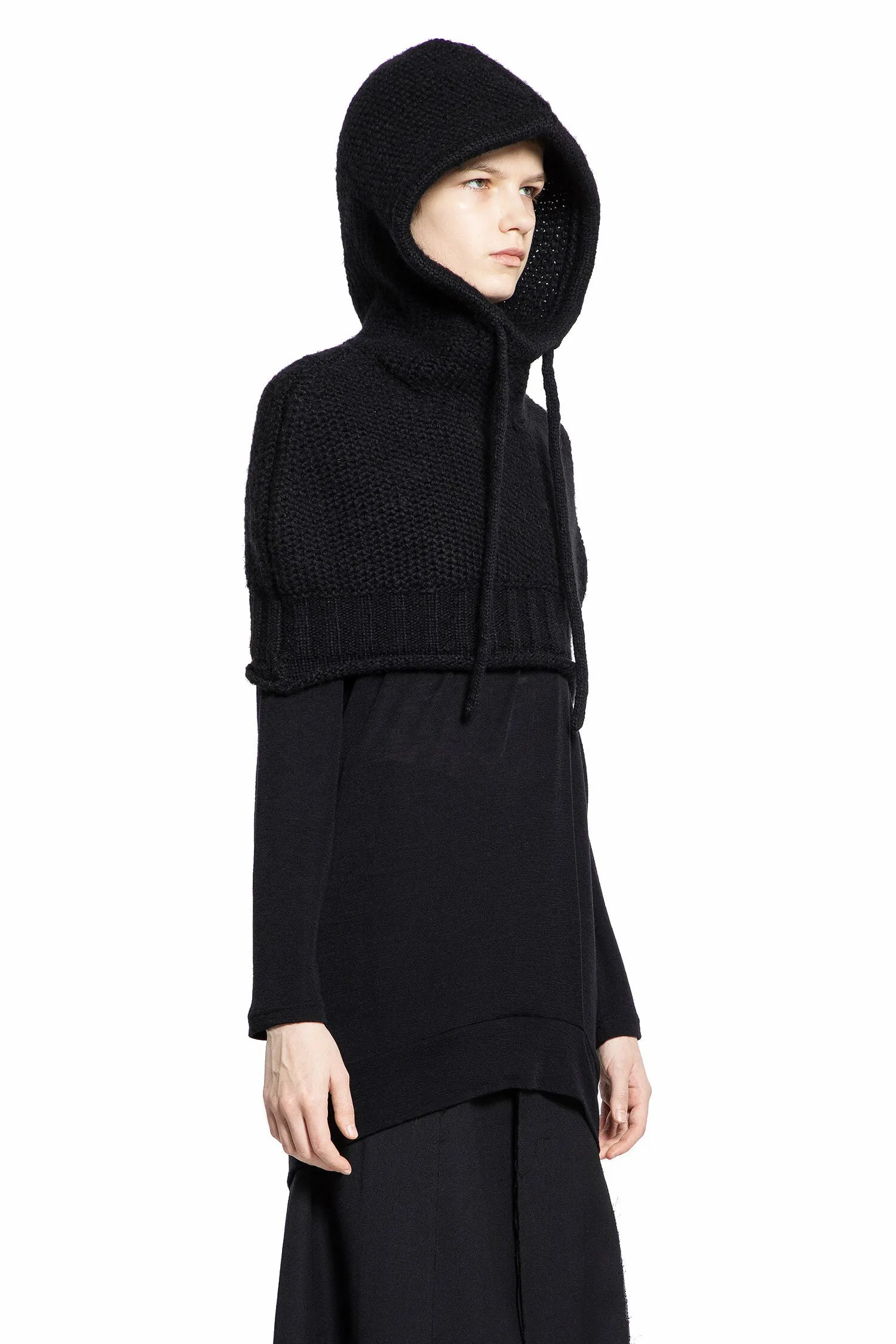 YOHJI YAMAMOTO WOMAN BLACK KNITWEAR